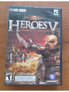 PC, dvd-rom game titled Might and Magic: Heroes V- tributes of the East